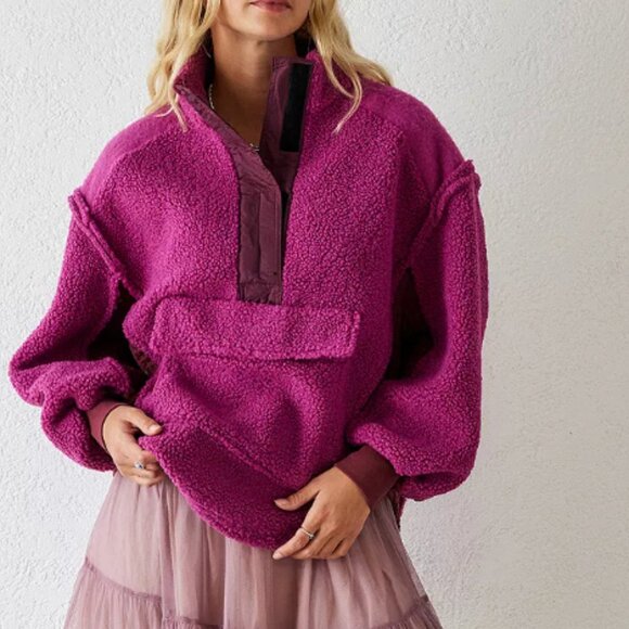 BDG Kas Sherpa Mock Neck Fleece - Picture 4 of 14